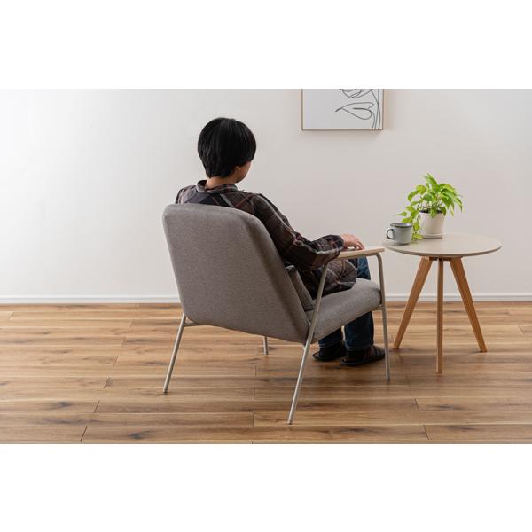 直送品 東谷 ラウンジチェア 座面高43cm グレー PC-626GY | 東谷 | 03