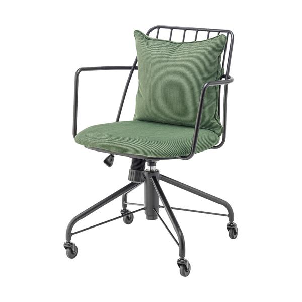 直送品 東谷 AZUMAYA デスクチェア グリーン W57.5×D59×H80.5〜87.5×SH47〜54 昇降機能 ロッキング機能 回転式 PC-81GR | 東谷 | 01