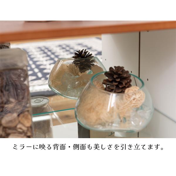 直送品 東谷 AZUMAYA コレクションシェルフ ロータイプ W79.5×D25×H46(取手含めず) ナチュラル 棚 収納 推し活 PT-613NA | 東谷 | 07