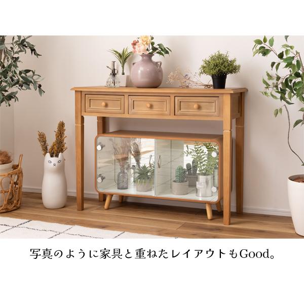 直送品 東谷 AZUMAYA コレクションシェルフ ロータイプ W79.5×D25×H46(取手含めず) ナチュラル 棚 収納 推し活 PT-613NA | 東谷 | 08