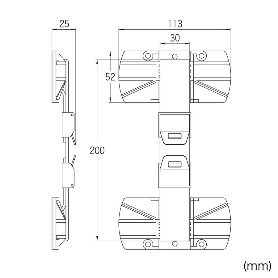 サンワサプライ SANWA キャビネットホルダー (1個入り)  QL-E87 |  | 06