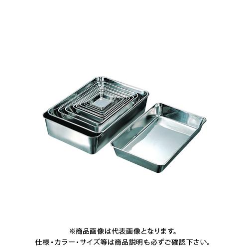 送料別途)(直送品)スギコ産業 ステンレスバット 角バット W352×D265