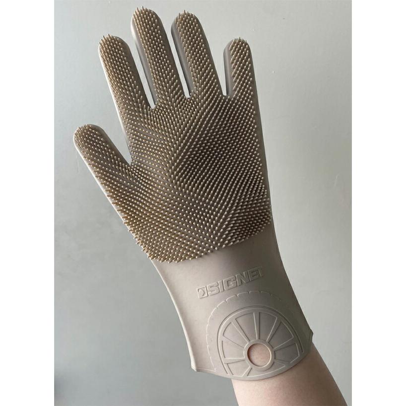 シグネット SIGNET 両面シリコン洗車手袋テブラシ サンドベージュ 49048 | SIGNET | 01