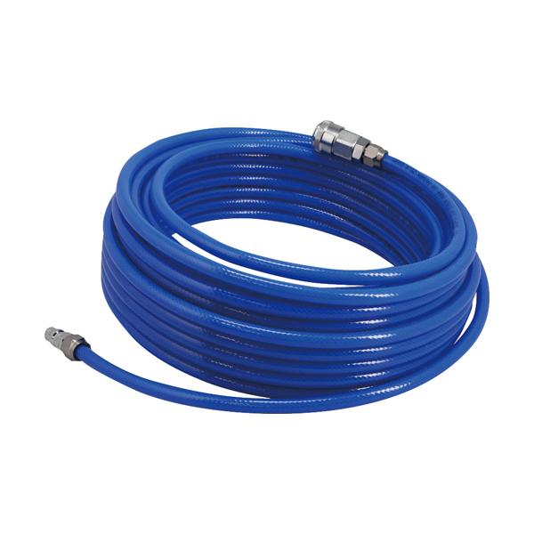 クイックカプラー付エアホース 6.5mm×20m ブルー シグネット SIGNET 65452 | 
