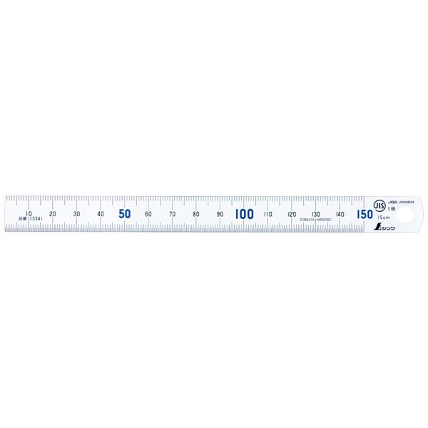 シンワ測定 直尺 タフタホワイト 青数字入 15cm 13341 | シンワ（工具） | 01