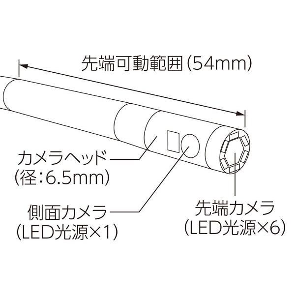 シンワ測定 カメラケーブル モニタリングスコープ G用 φ6×2m 73743 | シンワ（工具） | 03