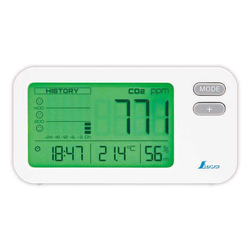 デジタル二酸化炭素濃度計 光学式 補正機能付 78977 シンワ測定 | シンワ（工具） | 01
