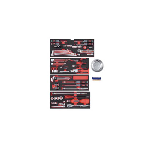 KTC 送料別途 直送品 工具セット チェストタイプ [72点] レッド