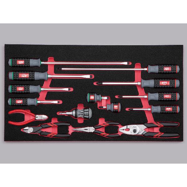 送料別途 直送品 KTC 工具セット ローラーキャビネットタイプ [233点] SK8001EX | KTC | 01