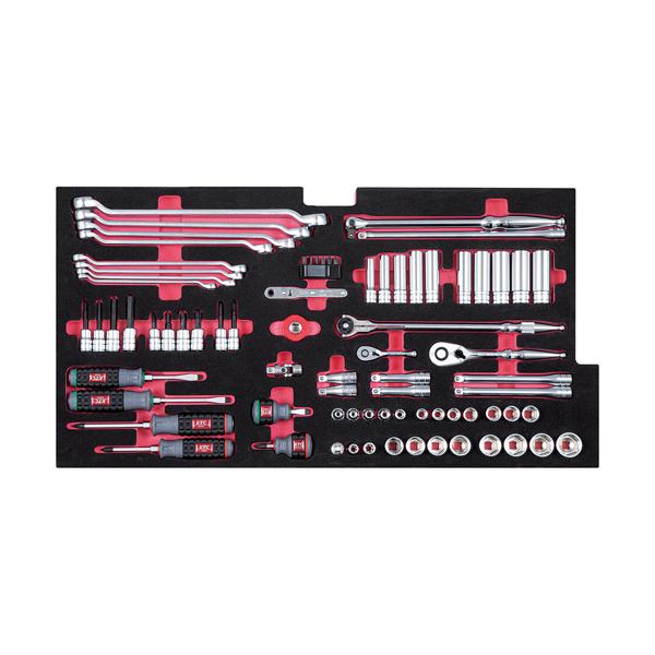 送料別途 直送品 KTC SK8201 ハイメカツールセット [123点] シルバー SK8201S | KTC | 02