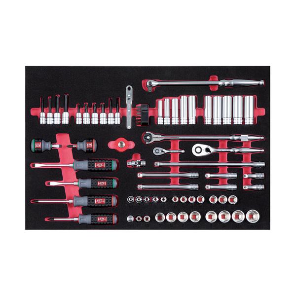 送料別途 直送品 KTC SK8401 ハイメカツールセット [123点] シルバー SK8401S | KTC | 02