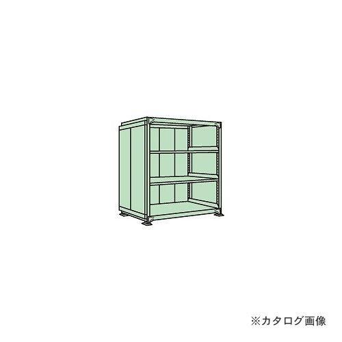 運賃見積り 直送品 サカエ SAKAE 中量棚PB型パネル付 PB-8124