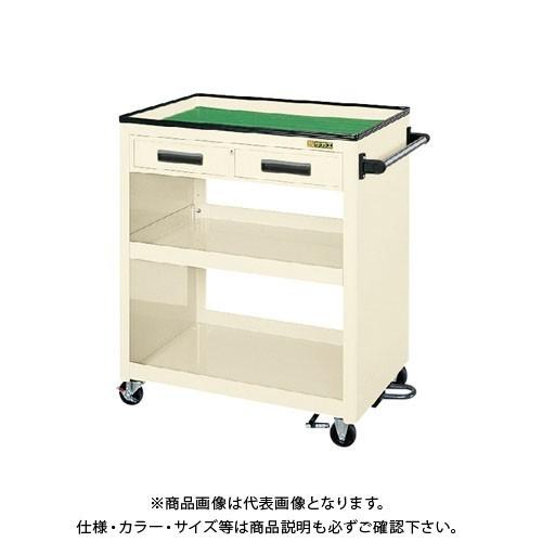 直送品 サカエ パネルワゴン(フットブレーキ付) PKW-4CBRI