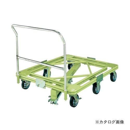 直送品 サカエ SAKAE 自在移動回転台車 超重量型 取手・センターベース付 RH 3FG :ske 218733:プラスワンツールズ