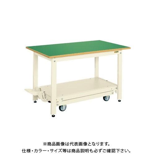 直送品 サカエ 軽量作業台KKタイプ・ペダル昇降移動式 KK-187FIG