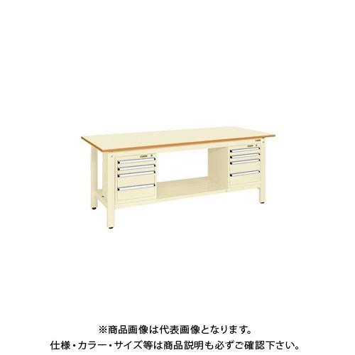 直送品 サカエ 軽量作業台KKタイプ スモールキャビネット付 KK-69PSL42I