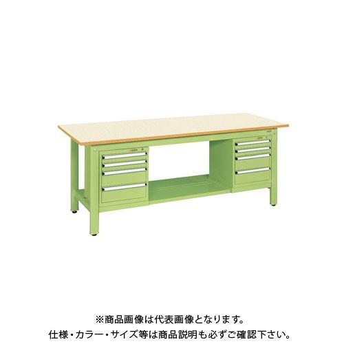 直送品 サカエ 軽量作業台KKタイプ スモールキャビネット付 KK-69PSL42IG
