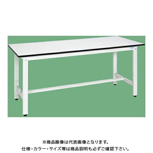 (運賃見積り)(直送品)サカエ SAKAE 軽量作業台(KHタイプ/ポリエステル天板) W1800×D900×H800 パールホワイト KH-70LW