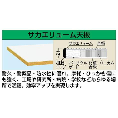 (運賃見積り)(直送品)サカエ SAKAE 軽量作業台(KHタイプ/サカエリューム天板) W1500×D750×H900 (アイボリー×ホワイト) KH-59FIVBの画像