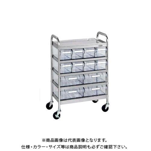 直送品 サカエ CSワゴン透明ボックス付 CSC-84RSU SAKAE⁄サカエ CS
