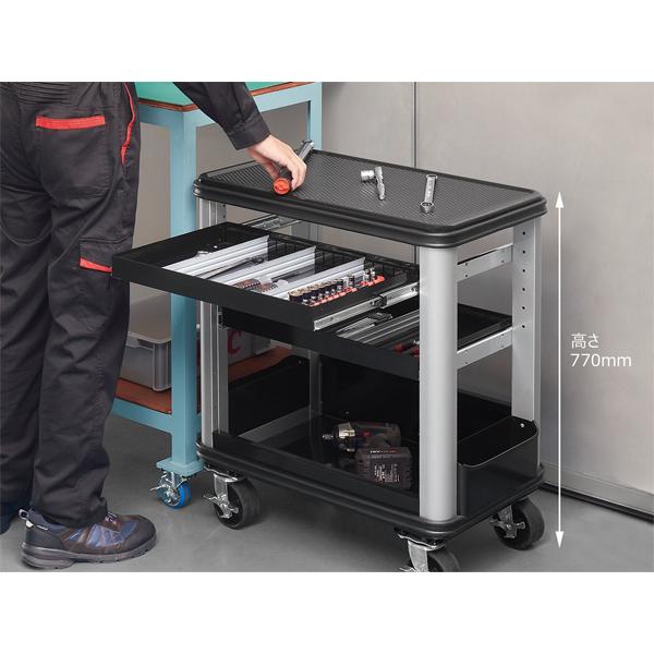 送料別途 直送品 KTC SKR-C ツールステーション (2段2引出しタイプ) シルバー×ブラック SKR402C | KTC | 02