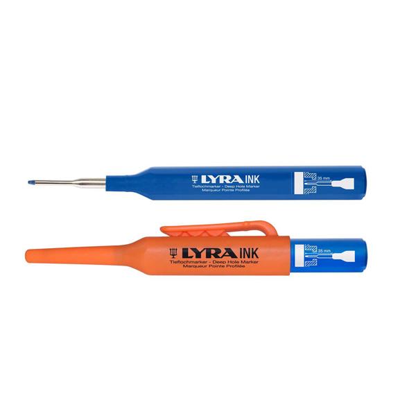 LYRA インクディープホールマーカー 建築・工業用 ブルー L4480051 | 