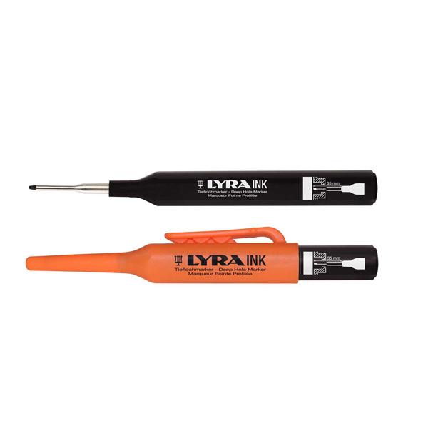 LYRA インクディープホールマーカー 建築・工業用 ブラック L4480099 | 