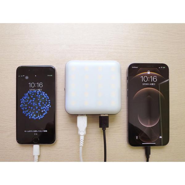 スマートフォンも充電できるLEDランタン 明るさ4段階 3色点灯モード 大進 DL-D100DM |  | 08