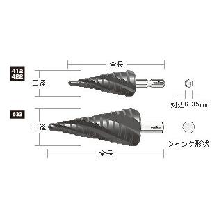 ユニカ unika ステップドリル クワトロ 段数9 SPQ-412 | ユニカ(工具) | 01