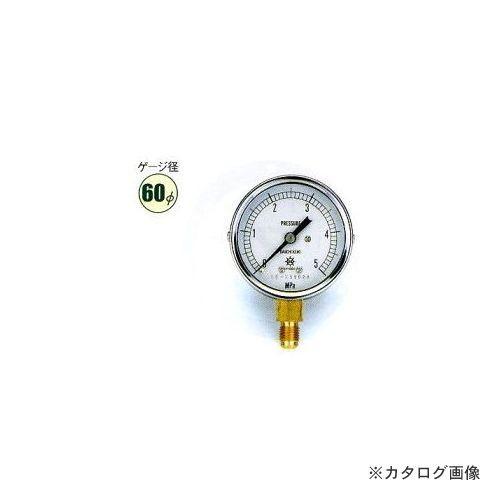 タスコ TASCO 圧力計 (1/4"フレア、下出し、60Φ、つば無) TA147F-135 | イチネンTASCO