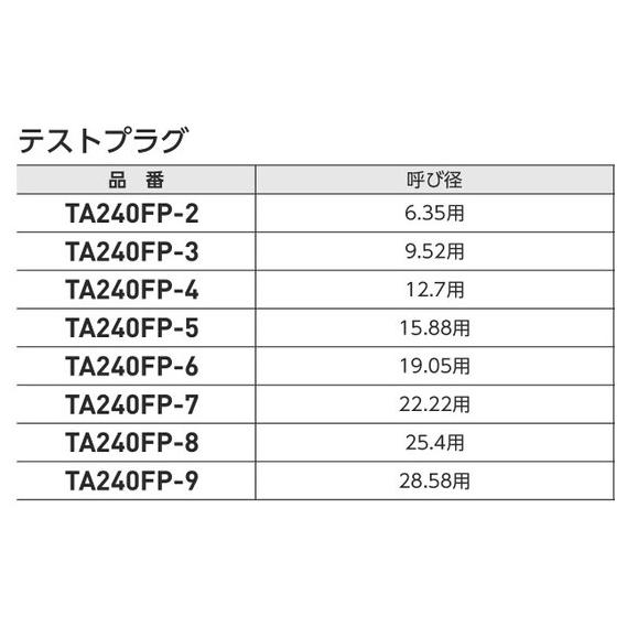 テストプラグ 6.35用 TA240FP-2 タスコ TASCO |  | 01