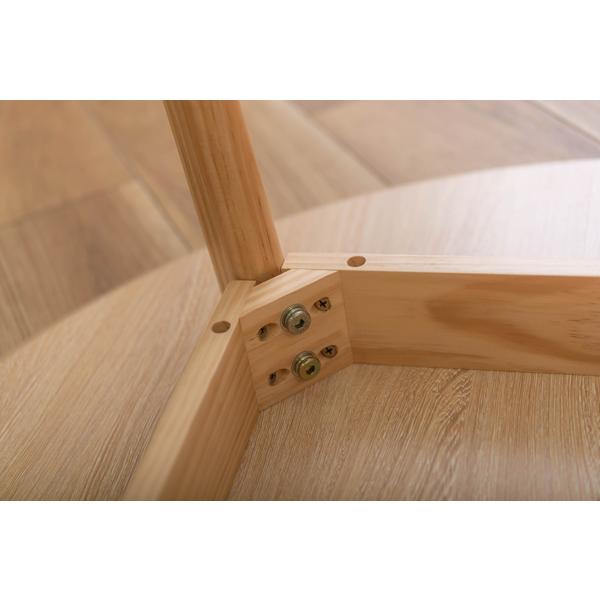 東谷 直送品 AZUMAYA ラウンドテーブル W90×D90×H72 ホワイト 北欧風