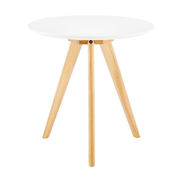 直送品 東谷 ラウンドサイドテーブル W50×D50×H50cm ホワイト TAP-005WH | 東谷 | 02