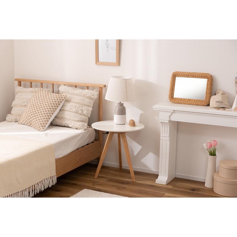 直送品 東谷 ラウンドサイドテーブル W50×D50×H50cm ホワイト TAP-005WH | 東谷 | 04