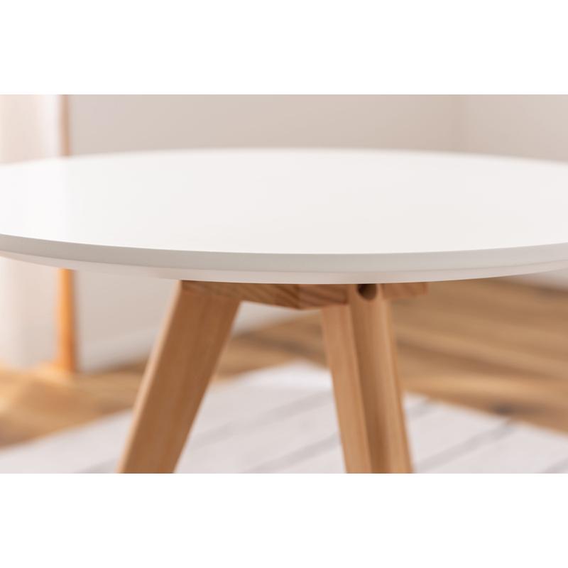 直送品 東谷 ラウンドサイドテーブル W50×D50×H50cm ホワイト TAP-005WH | 東谷 | 06