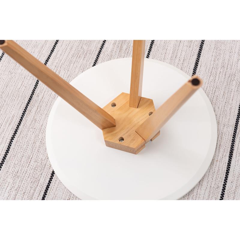直送品 東谷 ラウンドサイドテーブル W50×D50×H50cm ホワイト TAP-005WH | 東谷 | 08
