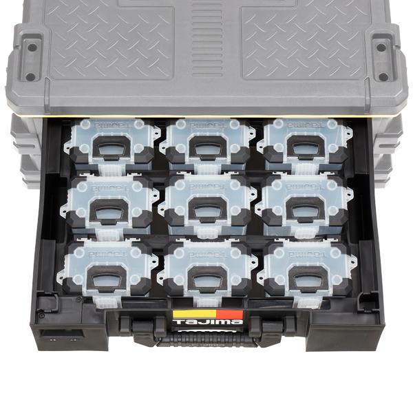 タジマツール Tajima TB-PCS9 セフパーツケースSサイズ9個セットトレイ付 TB-PCS9 | Tajima | 02