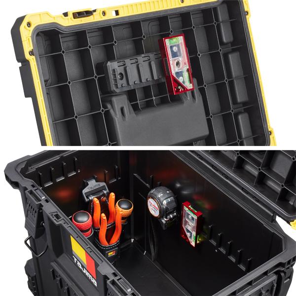 送料別途 直送品 タジマツール Tajima TB-TBOX セフツールボックス 内寸 H357×W450×D265mm セフプレート付 荷崩れ防止仕様 2wayハンドル 防じん 防水 TB-TBOX | Tajima | 05