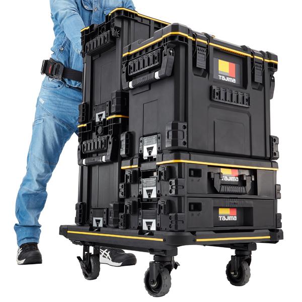 送料別途 直送品 タジマツール Tajima TB-TBOX セフツールボックス 内寸 H357×W450×D265mm セフプレート付 荷崩れ防止仕様 2wayハンドル 防じん 防水 TB-TBOX | Tajima | 08