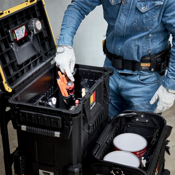 送料別途 直送品 タジマツール Tajima TB-TBOX セフツールボックス 内寸 H357×W450×D265mm セフプレート付 荷崩れ防止仕様 2wayハンドル 防じん 防水 TB-TBOX | Tajima | 09