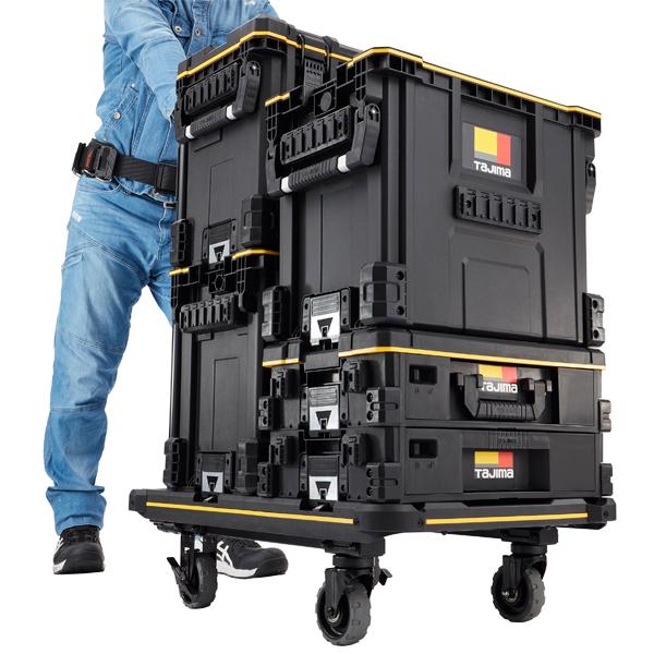 送料別途 直送品 タジマツール Tajima TB-TBSKH セフツールバスケット ハンドル付 内寸H400×W410×D270mm セフホルダー機能 荷崩れ防止仕様 TB-TBSKH | Tajima | 08