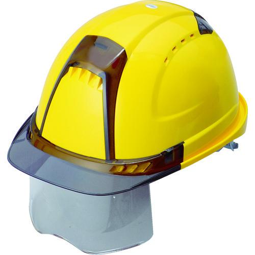 トーヨーセフティ ヘルメット ヴェンティープラス シールド面付 うす黄 NO.391F-S-C-LY | 