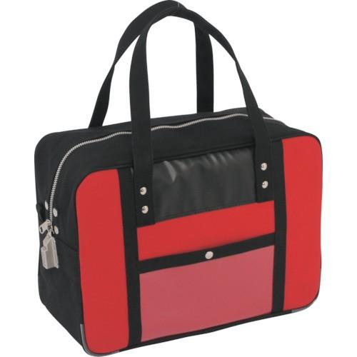 SANEI 帆布メール用ボストン(M)SED-1錠付 赤 BTM-SED-02 | 