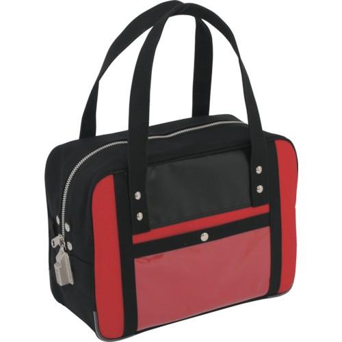 SANEI 帆布メール用ボストン(S)SED-1錠付 赤 BTS-SED-02 | 