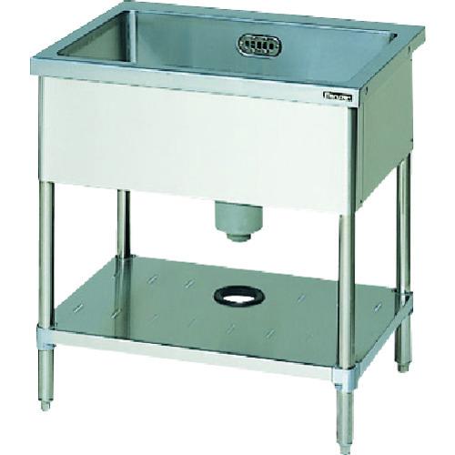 (送料別途)(直送品)マルゼン 一槽シンク バックガードなし450×450×800(ホース付) BS1-044N | 