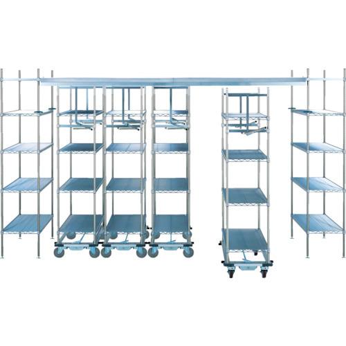 (運賃見積り)(直送品)エレクター トップトラックモービルユニット(スーパーエレクターシェルフ)4010×1220×2200 棚板MS1220 移動ユニット数4 TT40SEMS122M4D4 | 