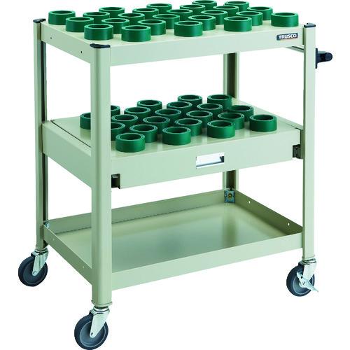 (直送品)TRUSCO TCW型ツーリングワゴン HSK63A BT40 NT40 45個 スライド棚付 NG色 TCW-TE02CA-NG