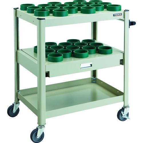 (直送品)TRUSCO TCW型ツーリングワゴン HSK100A BT50 NT50 33個 スライド棚付 NG色 TCW-TD02CA-NG