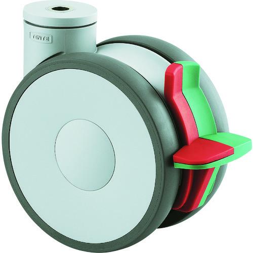 テンテキャスター 高性能旋回双輪キャスター“LINEA”(ポリウレタン車) φ150 自在式(トータルロック・方向ロック付) 594CUAP150P30-13 | 