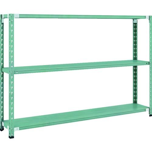 (直送品)TRUSCO CB型セミボルトレス軽量棚 1800X300XH1200 3段 グリーン CB-4633-GN | TRUSCO中山